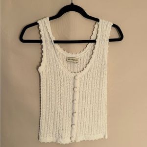 Nicholas size small knit tank top